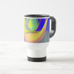 Caneca Térmica A Mágica do Verão, Abstrato 3D Art