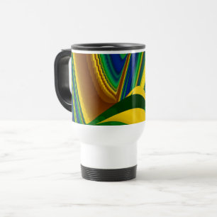 Caneca Térmica A Mágica do Verão, Abstrato 3D Art