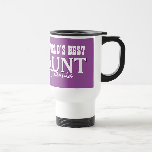 Caneca Térmica A melhor TIA ROXO conhecido feito sob encomenda (Direita)