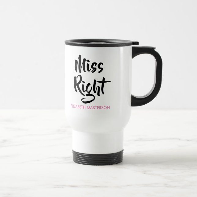 Caneca Térmica A Mulher Certa Seu Nome Diversão (Direita)