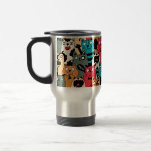 Caneca Térmica A multidão de gatos