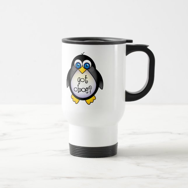 Caneca Térmica A música bonito do pinguim obteve Oboe (Direita)