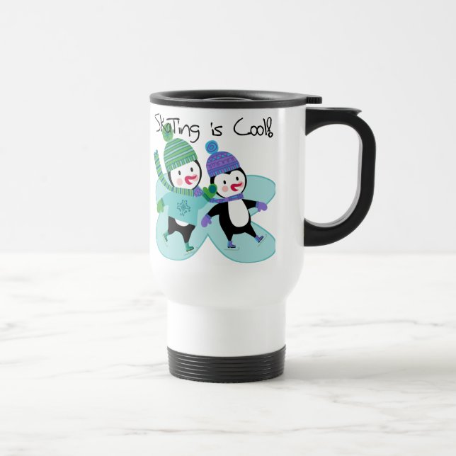 Caneca Térmica A patinagem dos pinguins é legal (Direita)