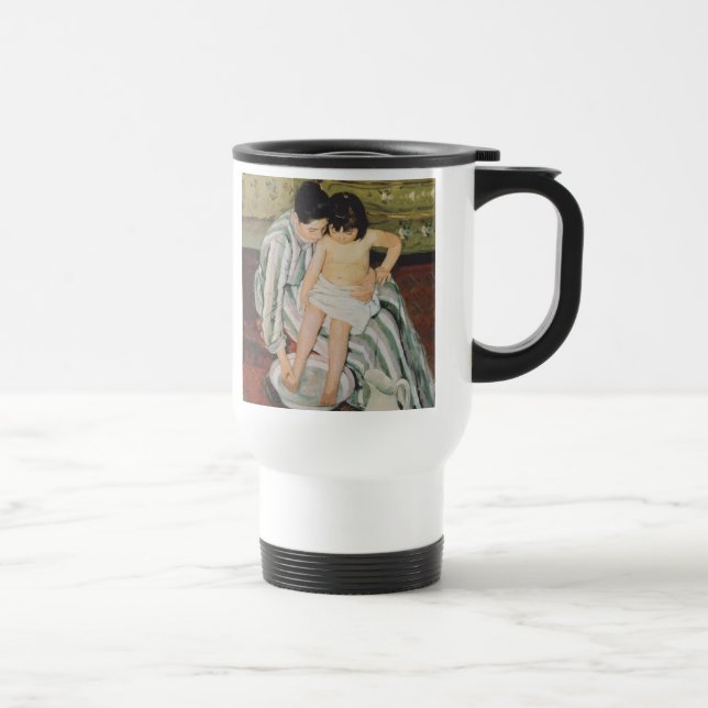 Caneca Térmica A Pintura do Banho de Mary Cassatt Child (Direita)