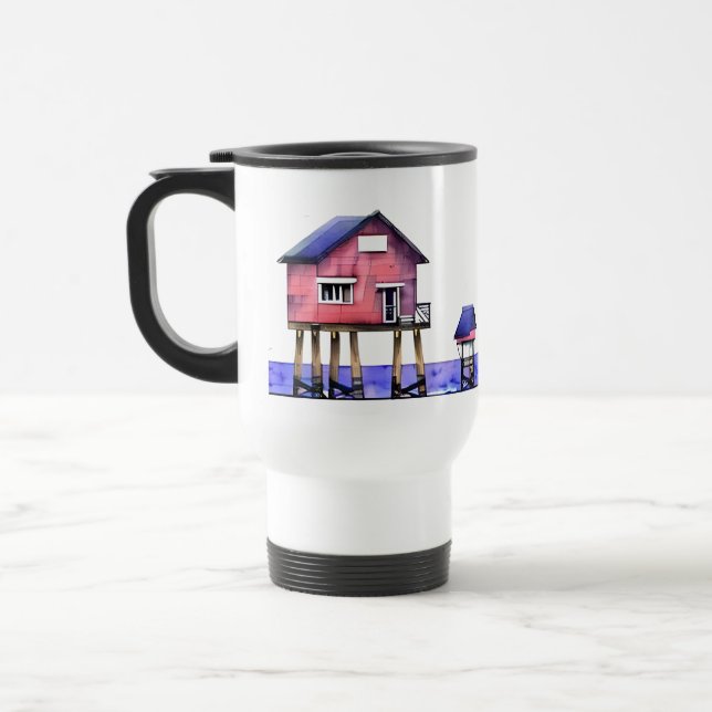 Caneca Térmica A praia é o meu lugar feliz (Esquerda)