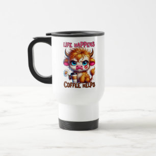Caneca Térmica A Vida Acontece Café Ajuda