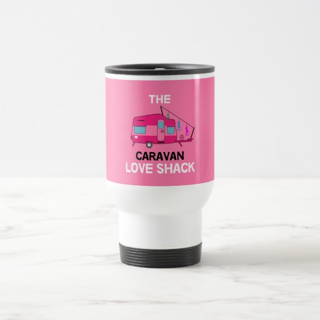 Caneca Térmica A Vida É Doce Na Caravana Engraçada Oferece Viagem (Centro)