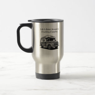 Caneca Térmica A Vida é Melhor Crepitante Fogueira ao Ar Livre Ac