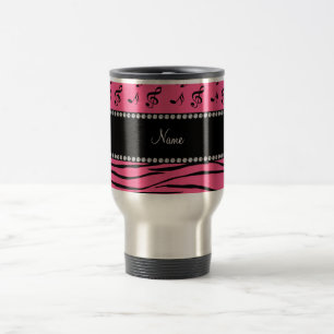 Caneca Térmica A zebra cor-de-rosa conhecida feita sob encomenda
