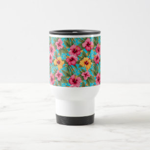 Caneca Térmica Abacaxi floral tropical
