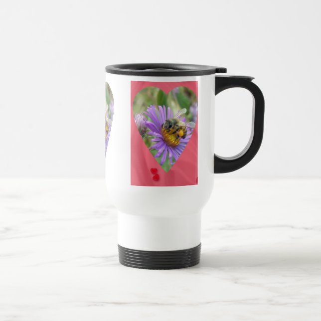 Caneca Térmica Abelha de mel no Coração das Astras de Queda (Direita)