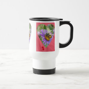 Caneca Térmica Abelha de Mel no Coração de Queda