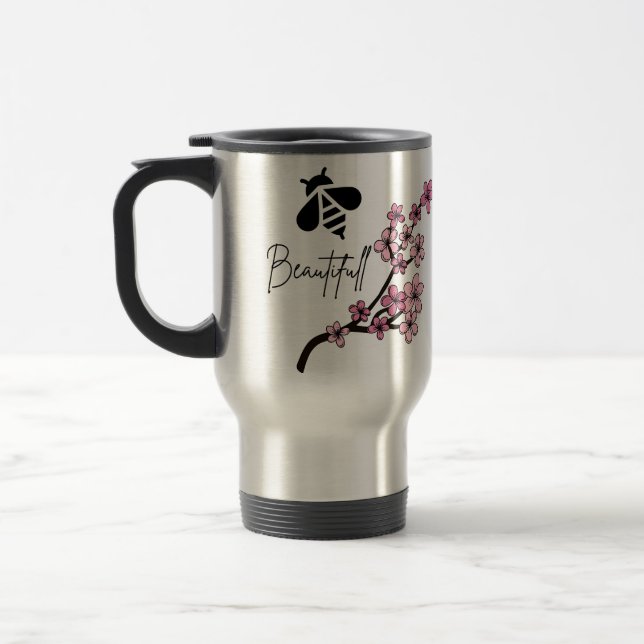 Caneca Térmica abelha linda (Esquerda)