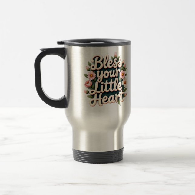 Caneca Térmica Abençoe seu pequeno coração (Esquerda)
