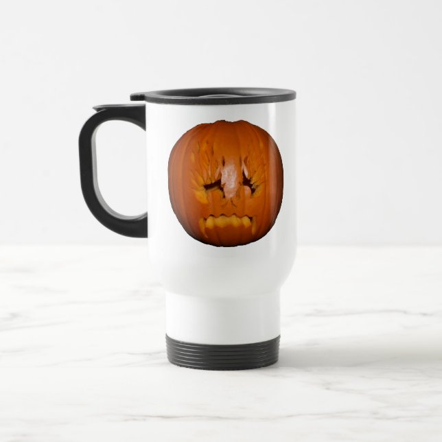 Caneca Térmica Abóbora, Chamas Tristes (Esquerda)