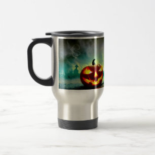 Caneca Térmica Abóbora de Halloween luminosa do SlipperyJoe wa