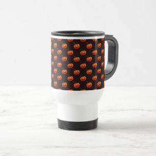 Caneca Térmica Abóboras De Halloween, Pedra De Abóboras De Laranj
