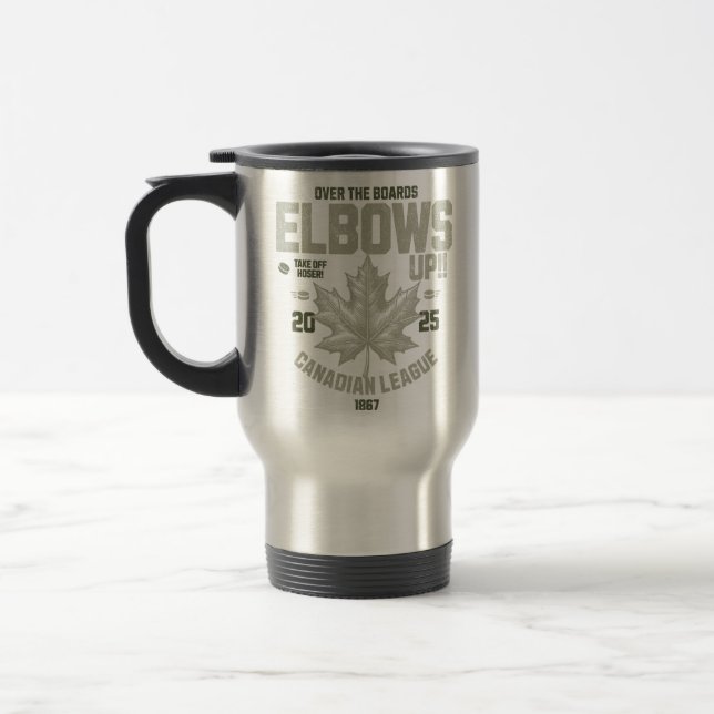 Caneca Térmica Abotovelos! Cultura De Hóquei Canadense (Esquerda)