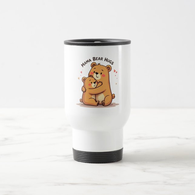 Caneca Térmica Abraços da Mamãe Urso (Centro)