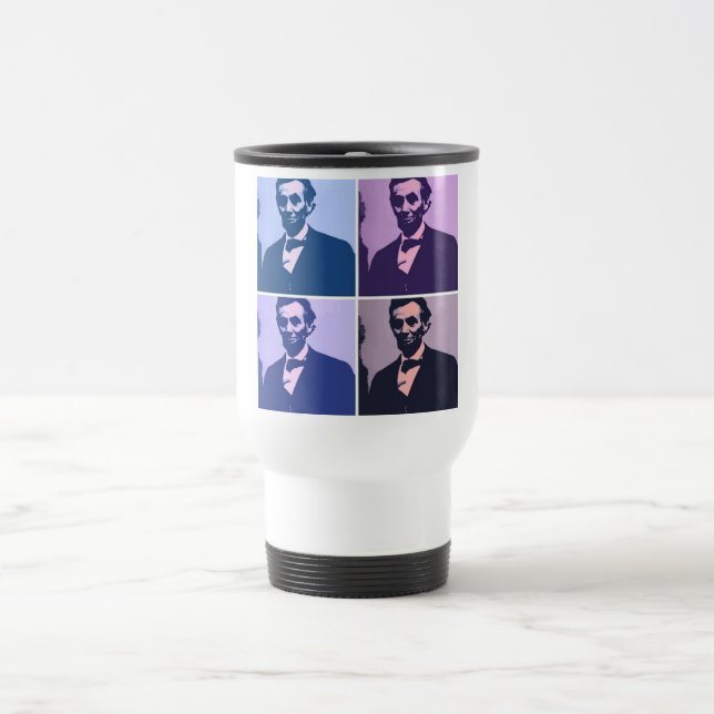Caneca Térmica Abraham Lincoln Pop Art (Centro)