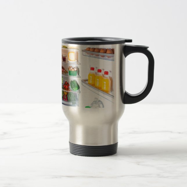 Caneca Térmica Abrir o frigorífico cheio de comida (Direita)
