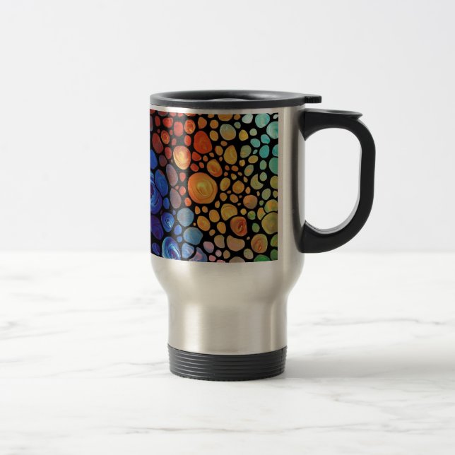 Caneca Térmica abstrato-1 (Direita)