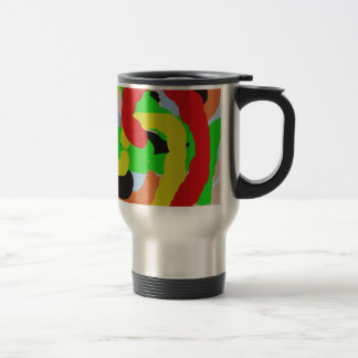 Caneca Térmica abstrato art colorida 886