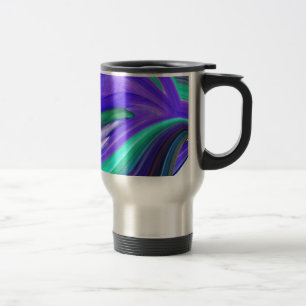 Caneca Térmica Abstrato Art Purple N Tea Folha