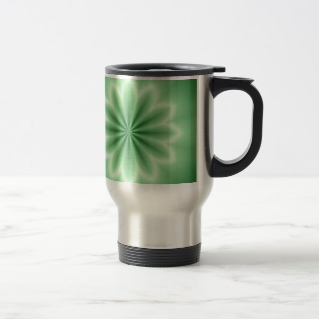 Caneca Térmica Abstrato Verde (Direita)