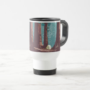 Caneca Térmica Acampamento de Barraca no Parque Nacional Sequoia