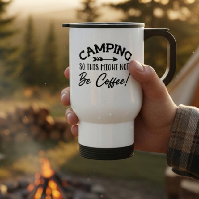 Caneca Térmica Acampamento Para Que Isto Não Seja Café (Criador carregado)