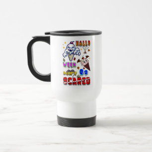 Caneca Térmica Acessórios para Bebidas de Halloween Não Tenha Med