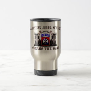 Caneca Térmica Aço 82nd do Sapper 12B transportado por via aére
