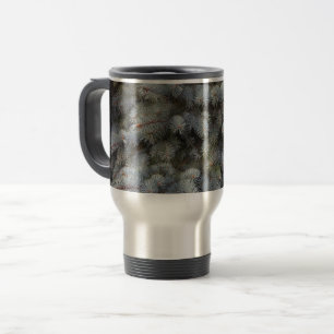 Caneca Térmica Aço, cinza, verde e azul