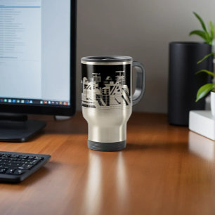 Caneca Térmica Aço de Combinação Metalúrgica Industrial