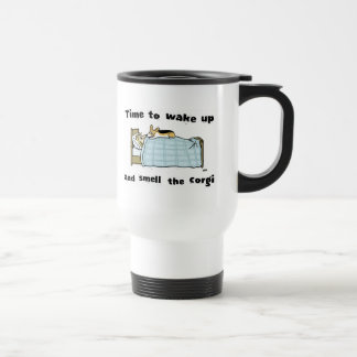 Caneca Térmica Acorde e Cheire o Corgi