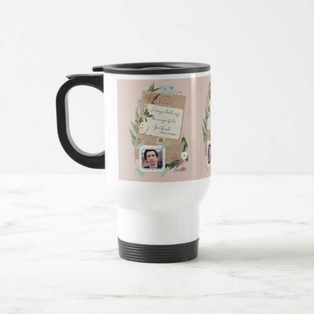 Caneca Térmica Adam Driver "Atuando" Cotação Mug (Esquerda)