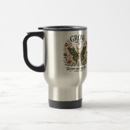 Caneca Térmica Adesivo Floral de Mariposa Celestial