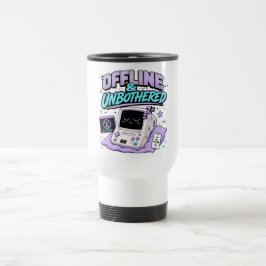 Caneca Térmica Adesivo Retro Offline e Sem Perturbações