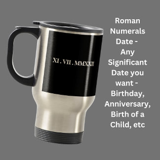 Caneca Térmica Adicionar uma data de nascimento, aniversário, nom