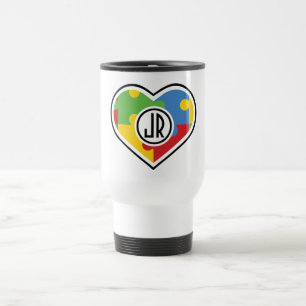 Caneca Térmica Adicionar Viagem Monograma/Viagem ao trabalho
