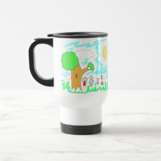 Caneca Térmica Adicione a Trabalho de arte do seu Filho a isto