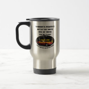Caneca Térmica Adicione seu nome de foto do carro, texto, ninguém