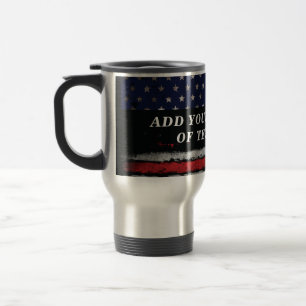 Caneca Térmica Adicione seu próprio texto no sinalizador america