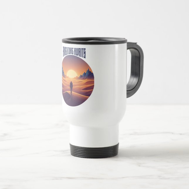 Caneca Térmica Adventure Desert Tee — Perseguindo Dunes & Desert  (Frente Esquerda)