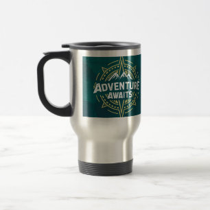 Caneca Térmica Adventure Viagem Emblem Mug para amantes da Advent