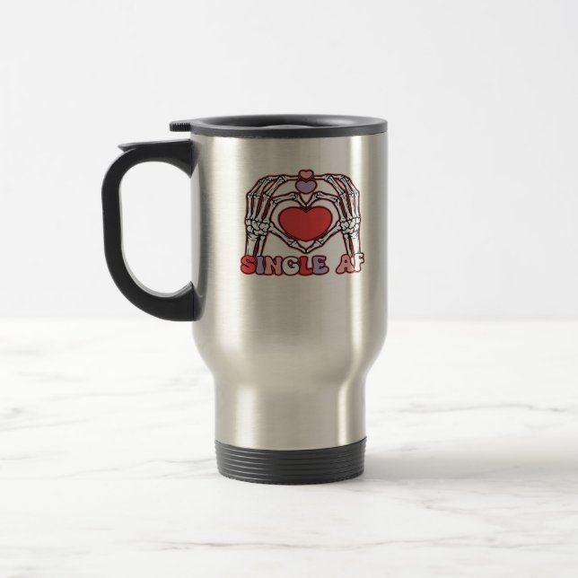 Caneca Térmica Af Skeleton Hands Dia de os namorados Classic (Esquerda)
