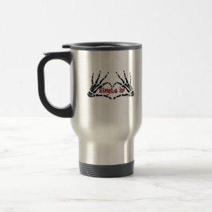 Caneca Térmica Af Skeleton Mãos Cardíaco Clássico