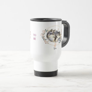 Caneca Térmica Afeição Selvagem - Lobos na Ilustração do Amor