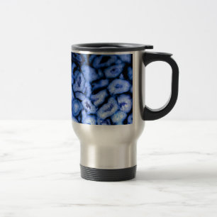 Caneca Térmica Agate de quartzo azul, Geodes azuis, padrão de abs